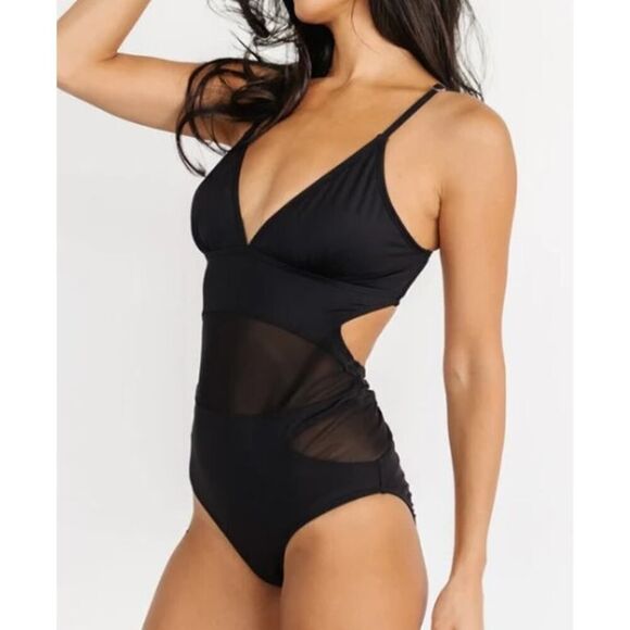 NWT Baltic Born Envya Swimwear Odyssey One Piece Swimsuit in Navy Blue NWT Sz. M - Picture 2 of 8